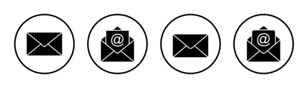 Набір Іконок Пошти Ілюстрація Знак Символ Електронної Пошти Піктограма Електронної — стоковий вектор