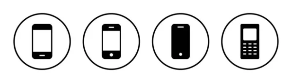 电话图标集说明 呼叫标志和符号 电话符号 — 图库矢量图片
