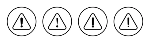 Exclamação Ilustração Sinal Perigo Sinal Atenção Símbolo Aviso Perigo Sinal —  Vetores de Stock