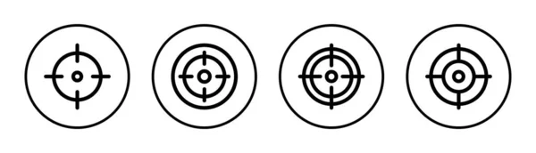Ziel Icon Set Illustration Torsymbolvektor Zeichen Und Symbol Für Zielgerichtetes — Stockvektor
