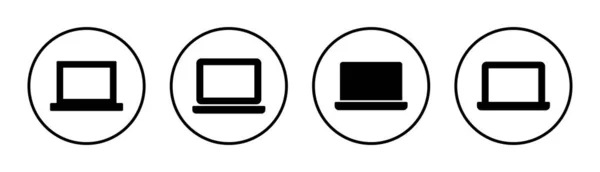 Illustration Icône Ordinateur Portable Signe Symbole Ordinateur — Image vectorielle