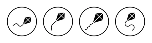 Icono Cometa Conjunto Ilustración Cometa Signo Símbolo — Archivo Imágenes Vectoriales