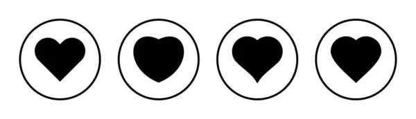 Kärleksikonen Som Illustration Hjärttecken Och Symbol Som Ikon Vektor — Stock vektor