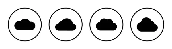 Ikona Cloudu Nastavena Pro Ilustraci Znak Symbol Cloudu — Stockový vektor