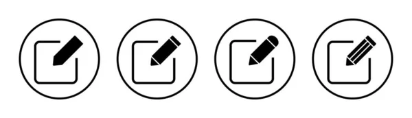 Redigera Ikonen Som Illustration Redigera Dokument Tecken Och Symbol Redigera — Stock vektor
