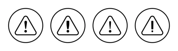 Ilustracja Znaku Zagrożenia Wykrzyknikiem Znak Uwagi Symbol Znak Ostrzegawczy — Wektor stockowy