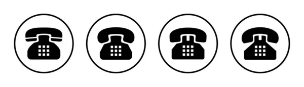电话图标集说明 电话标志和符号 — 图库矢量图片