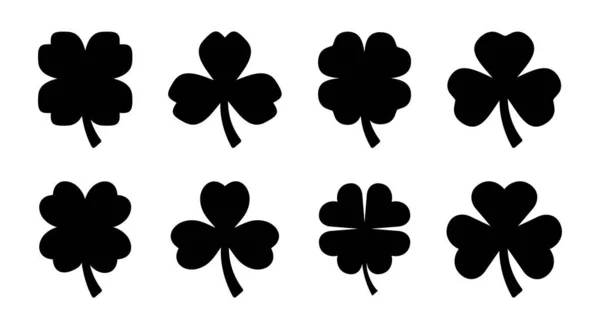 stock vector Clover icon set illustration. clover sign and symbol. four leaf clover icon.