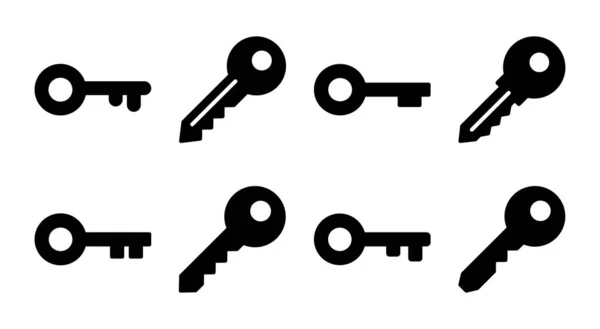 Key Icon Set Illustration Key Sign Symbol — Stock Vector