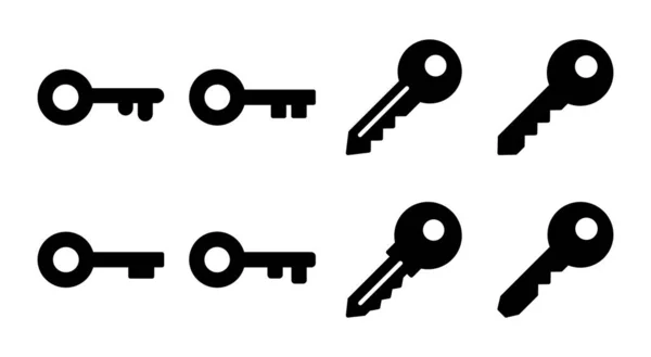 Kulcs Ikon Készlet Illusztráció Kulcsjel Szimbólum — Stock Vector