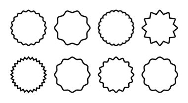 Rozet simgesi çizimi. Ödül ikon vektörü. İşaret ve simgelere ulaş