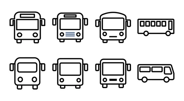 Иллюстрация Иконки Автобуса Знак Автобуса Символ Транспортный Символ — стоковый вектор