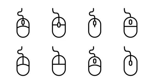 Illustration Icône Souris Cliquez Sur Signe Symbole Pointeur Icône Vecteur — Image vectorielle