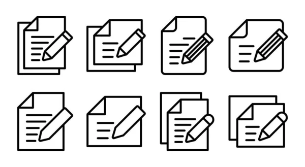 Ikona Poznámky Pro Ilustraci Značka Symbol Notepadu — Stockový vektor