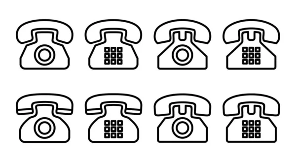 Telefonikon Som Illustration Telefonskylt Och Symbol — Stock vektor