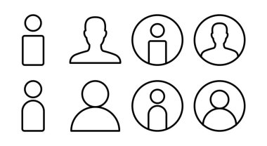 Kullanıcı Simgesi çizimi. İmza ve sembol. insanlar simgesi. 