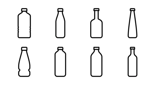 Abbildung Des Flaschensymbols Flaschenschild Und Symbol — Stockvektor