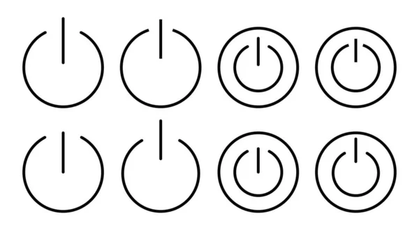 Illustration Icône Power Power Switch Signe Symbole Énergie Électrique — Image vectorielle