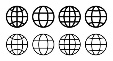 Web simgesi çizimi. Web tabelalarına ve sembollere git. Web tıklama simgesi. Genel arama simgesi