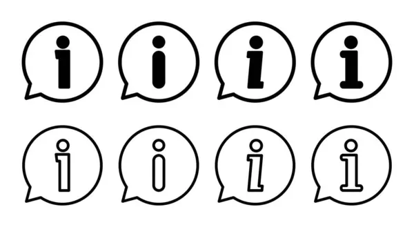 Ilustracja Ikony Znaku Info Nas Znak Symbol Ikona Faq — Wektor stockowy