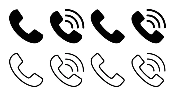 stock vector Call icon set illustration. telephone sign and symbol. phone icon. contact us 