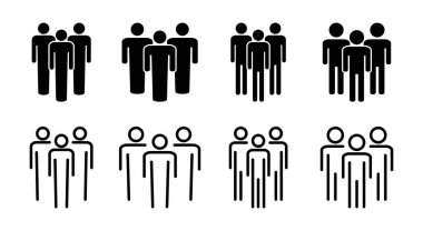 Halkın simgesi çizimi. İmza ve sembol. Kullanıcı Simgesi vektörü