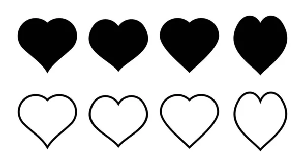 Εικονίδιο Αγάπης Που Εικονογράφηση Σημάδι Καρδιάς Και Σύμβολο Όπως Διάνυσμα — Διανυσματικό Αρχείο