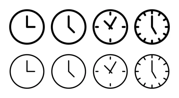 Uhrensymbolbild Zur Illustration Zeitzeichen Und Symbol Uhr Symbol — Stockvektor