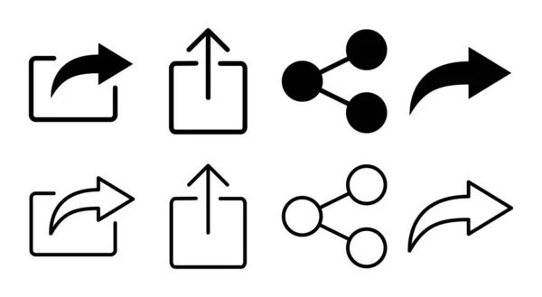 共享图标集示例 共享标志和符号 — 图库矢量图片