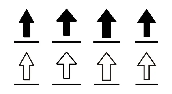 Nahrát Obrázek Ikony Sady Načíst Datový Znak Symbol — Stockový vektor