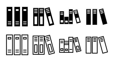 Kütüphane simgesi çizimi. eğitim işareti ve sembol