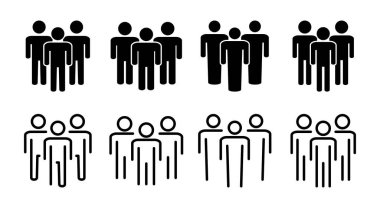 Halkın simgesi çizimi. İmza ve sembol. Kullanıcı Simgesi vektörü