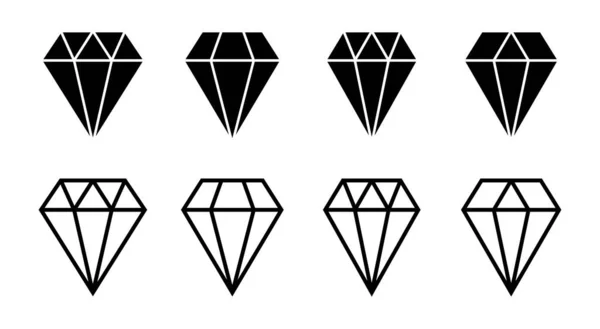 Diamantikon Som Illustration Diamant Pärlor Tecken Och Symbol — Stock vektor