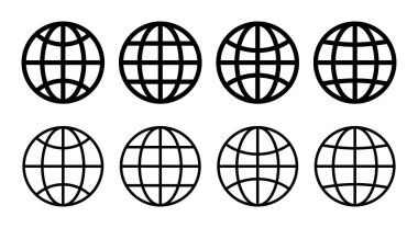 Web simgesi çizimi. Web tabelalarına ve sembollere git. Web tıklama simgesi. Genel arama simgesi