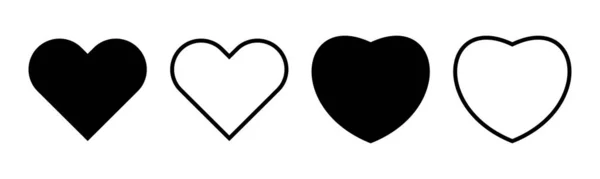 Icono Amor Conjunto Ilustración Signo Símbolo Del Corazón Como Vector — Archivo Imágenes Vectoriales