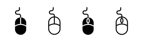 Musen Ikon Som Illustration Klicka Tecken Och Symbol Pekaren Ikonen — Stock vektor