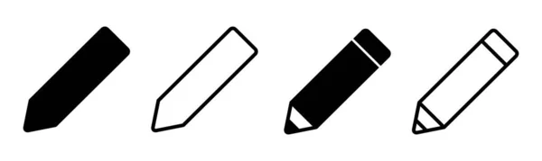 Kalem Simgesi Çizimi Kalem Işareti Sembol Simge Vektörünü Düzenle — Stok Vektör