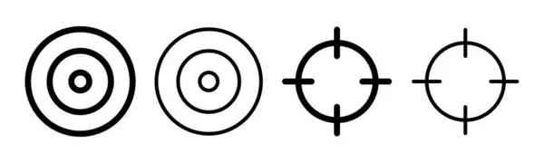 目标图标集说明 目标图标向量 目标营销标志和符号 — 图库矢量图片