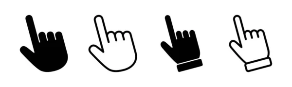 Набір Іконок Ручного Курсора Знак Курсора Символ Значок Ручного Курсора — стоковий вектор