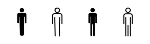 人物形象图片说明 男性标志和符号 人的符号 — 图库矢量图片
