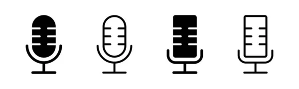 stock vector Microphone icon vector illustration. karaoke sign and symbol