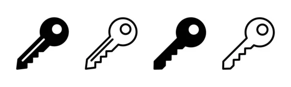 Anahtar Simgesi Çizimi Anahtar Işareti Sembol — Stok Vektör