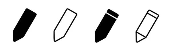 Kalem Simgesi Çizimi Kalem Işareti Sembol Simge Vektörünü Düzenle — Stok Vektör