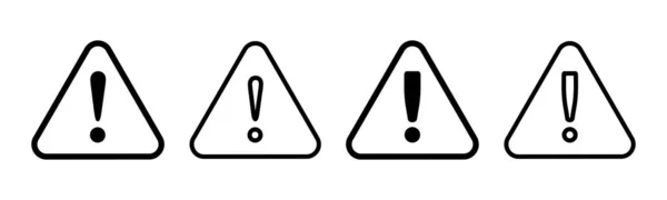 Ilustracja Znaku Zagrożenia Wykrzyknikiem Znak Uwagi Symbol Znak Ostrzegawczy — Wektor stockowy