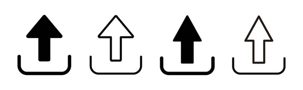 Prześlij Ilustrację Zestawu Ikon Znak Symbol Danych Obciążenia — Wektor stockowy