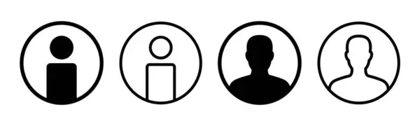 Icon Usuário Conjunto Ilustração Sinal Pessoa Símbolo Ícone Pessoas —  Vetores de Stock