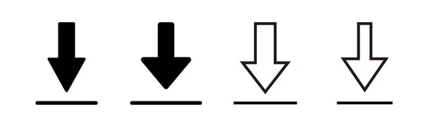 Ladda Ner Ikonen Som Illustration Ladda Ner Skylt Och Symbol — Stock vektor