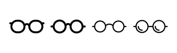 Brillen Ikone Zur Illustration Zeichen Und Symbol Der Brille — Stockvektor