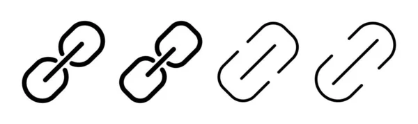 Ikona Propojení Nastavena Ilustraci Znak Symbol Řetězce Hypertextových Odkazů — Stockový vektor