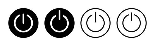 Strömikon Som Illustration Strömbrytare Tecken Och Symbol Elektrisk Effekt — Stock vektor